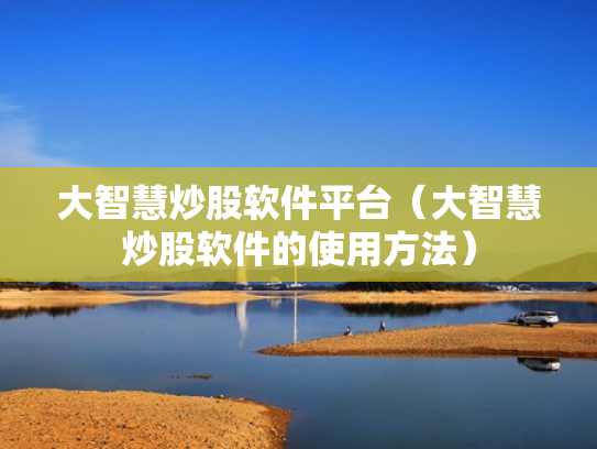 大智慧炒股软件平台（大智慧炒股软件的使用方法）