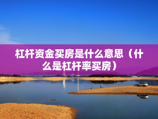 杠杆资金买房是什么意思（什么是杠杆率买房）