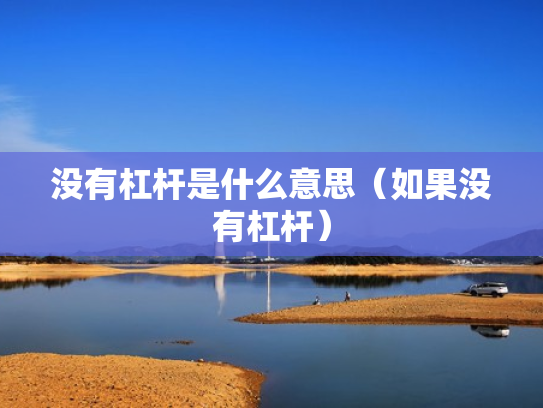 没有杠杆是什么意思（如果没有杠杆）